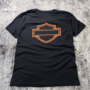 Rare Harely Davidson Men ShorSleeve T-shirt TagLess Refr To Measurement For Size
